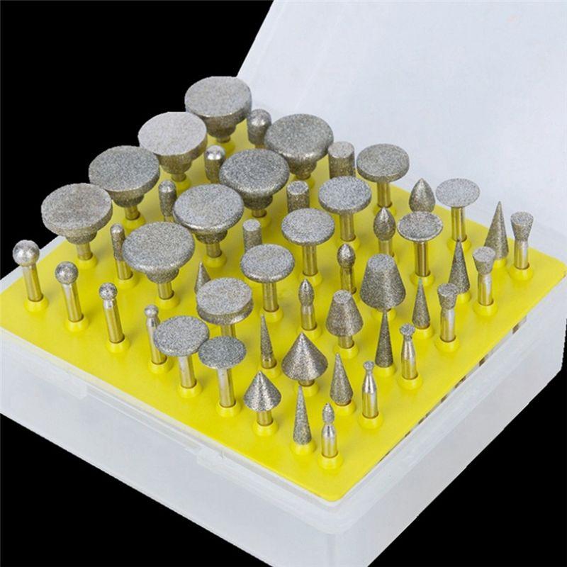 A20F- Grinding Head Set 3Mm Handle Grinding File Abrasive Rotary Tool Grinding Head File