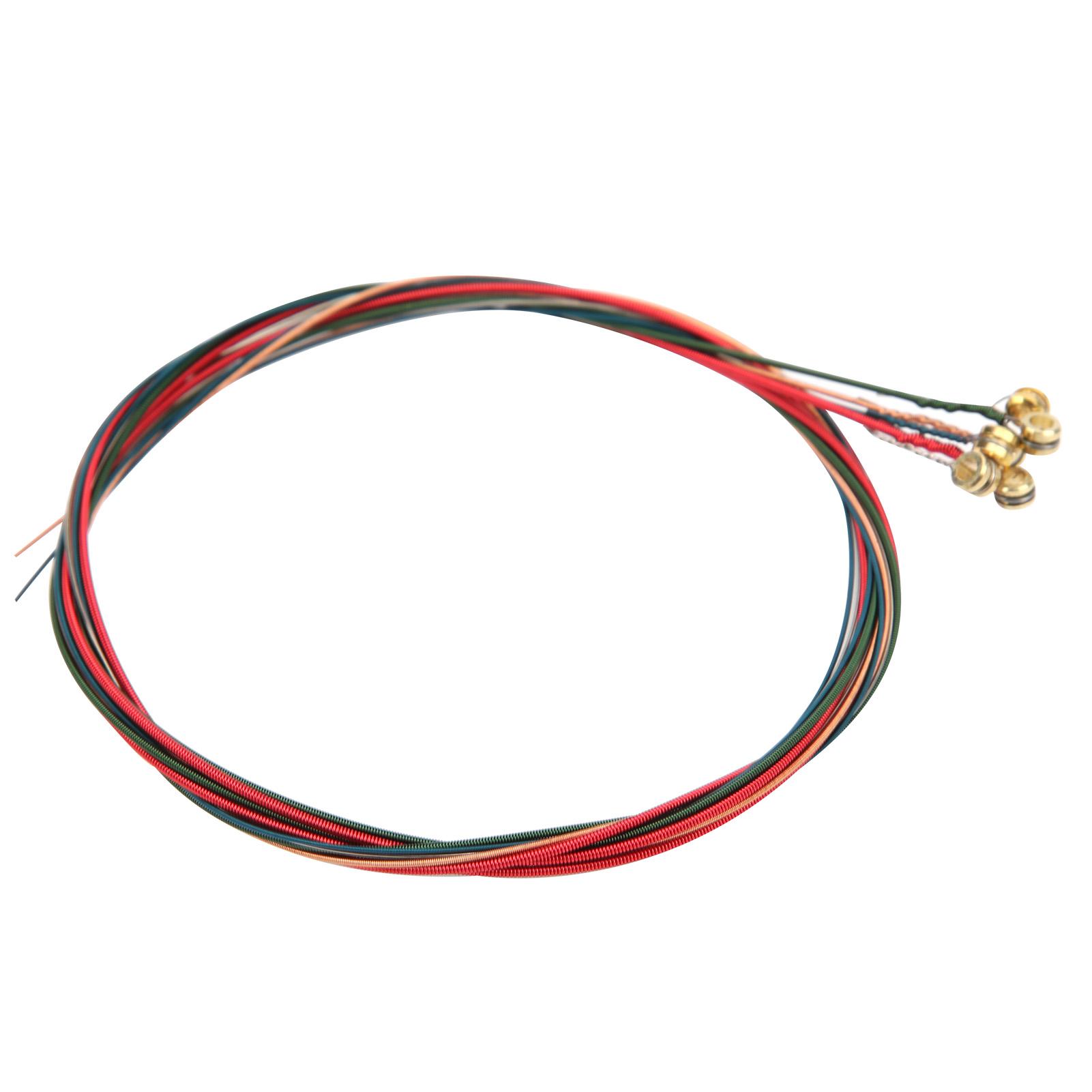 

Acoustic Guitar String Replacement AntiRust Coating Light Musical Instrument Accessories(Colorful )