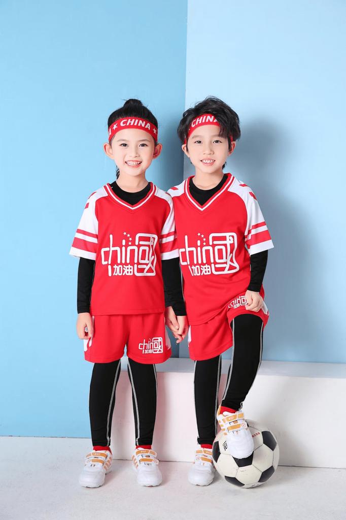 New Soccer Uniform Set Student Kids Summer Jersey College Student Training Competition Team Uniform Comfortable Jcn07