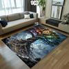 Tree of Life Printed Carpet Stars Moon Radiance Carpet Living Room Bedroom Kitchen Entrance Non Slip Mat