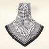 Newest Arabic Satin Silk Square Scarf Printed Muslim Women Hijab Headscarf Ladies Elegant Casual Headband Hair Scarf