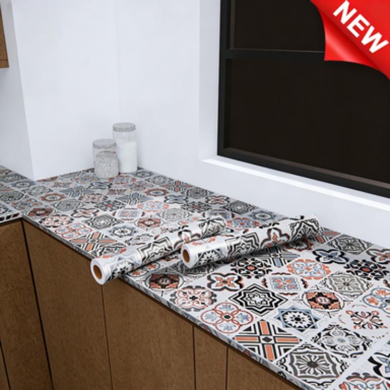40*1M-3M-5M Self Adhesive Kitchen Backsplash Sticker Oil Proof Waterproof Heat Resistant Wall Decal for Stove Cabinet