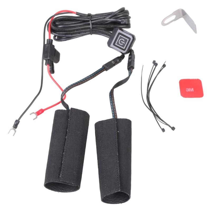 Motorcycle Heated Grips Handlebar Heating Film Warmer Kit for Motorcycle ATV