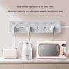 Bull Short Cable Power Strip: Multi-Outlet Kitchen Extension Socket with Individual Switch Control