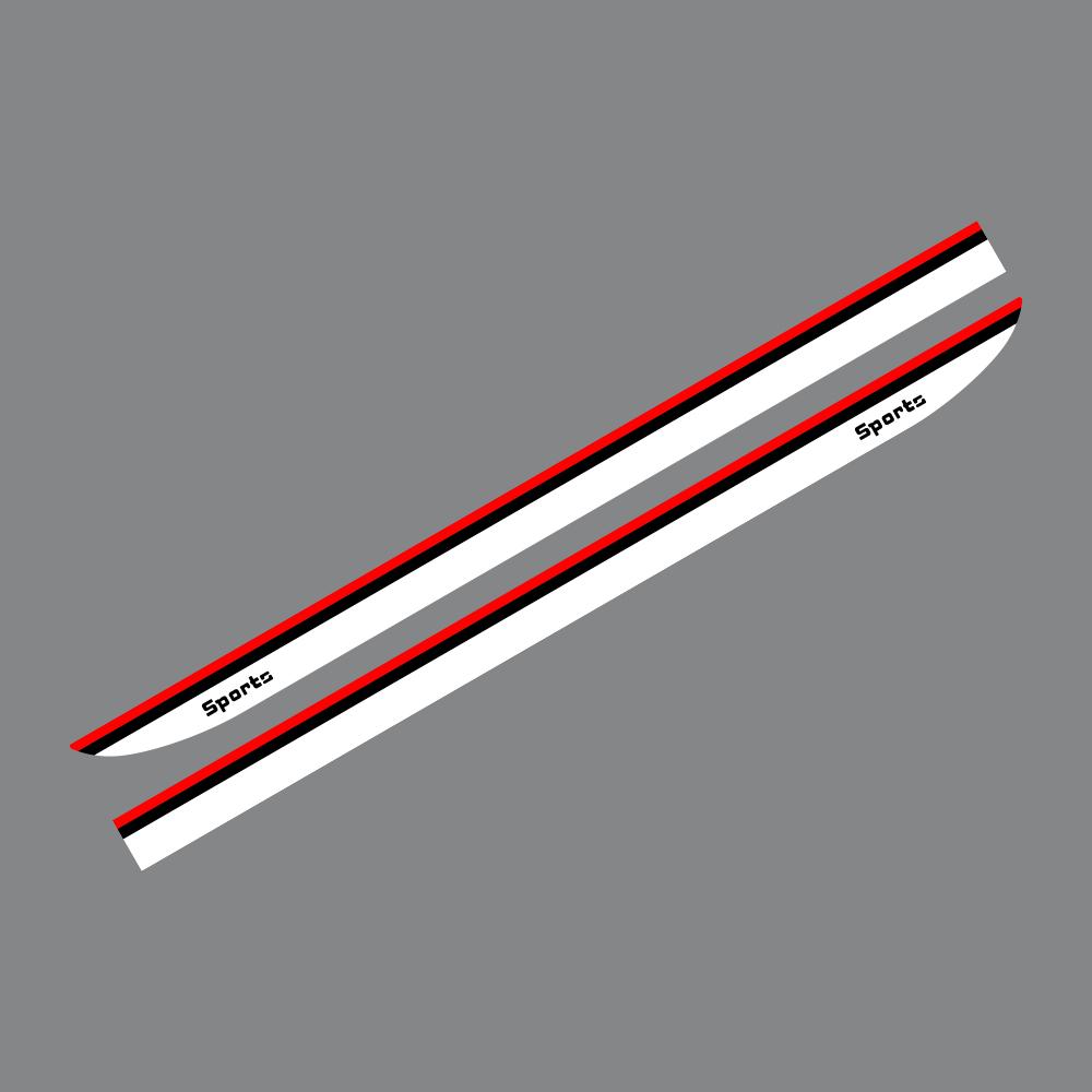 

Universal Car Side Skirt Stickers Auto Door Sport Styling Stripes Film PVC Decals Tuning Accessories Tricolor Body Decoration