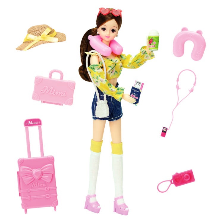 

[mimi world] Seventeen Mimi s Thrilling International Travel Diary Doll Play Set