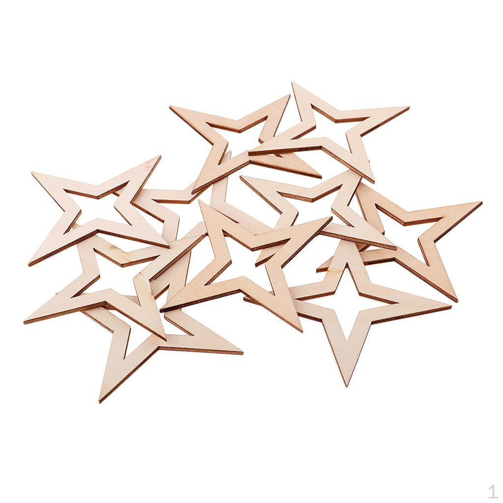 Unfinished Wood Scrapbooking Embellishment DIY Tags 20 Pieces 80x80mm