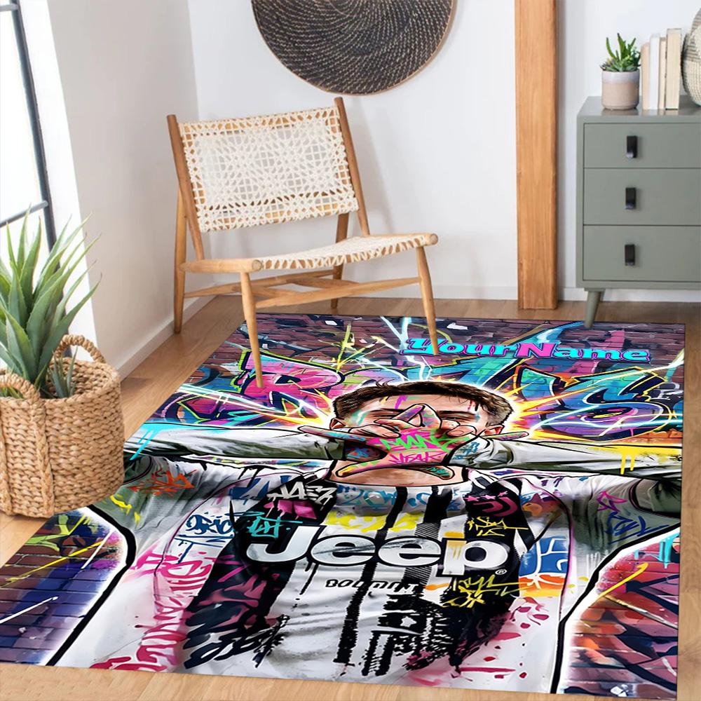 Juventus Customize Your Name Area Rug Suitable for Dormitory Entryway Balcony Study room Antislip Carpet Decorate Offices