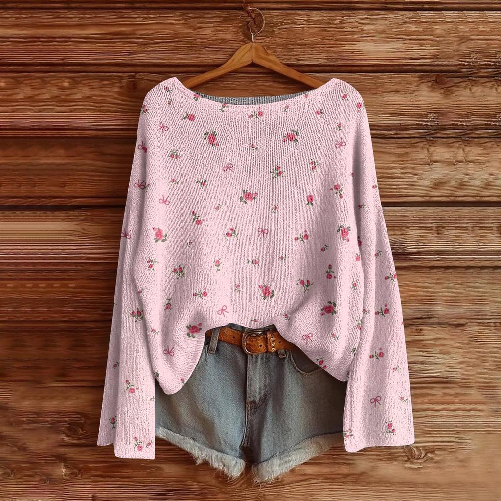 Women's Fashion Long Sleeve Christmas Snowman Snowflake Print Jacket Cardigan