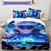 3pcs Gojo Satoru Cover Set - Personalized Name, HD Printed Bedding with 1 Cover and 2 Pillowcases - Perfect for Home Decor, Easy Care