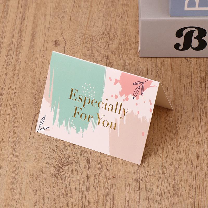 Creative Hot Stamping Birthday Greeting Card with Handwritten Message