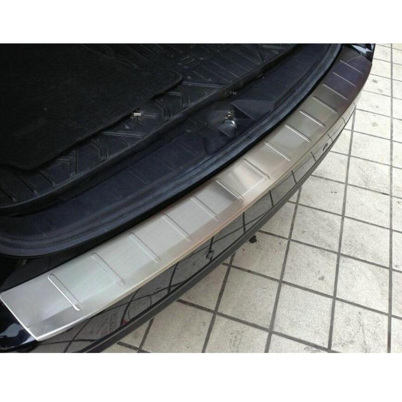 For Subaru Forester 2013 2014 2015 2016 2017 2018 External Rear Bumper Trunk Trim Car Cover Stainless Steel Plate Pedal Stick