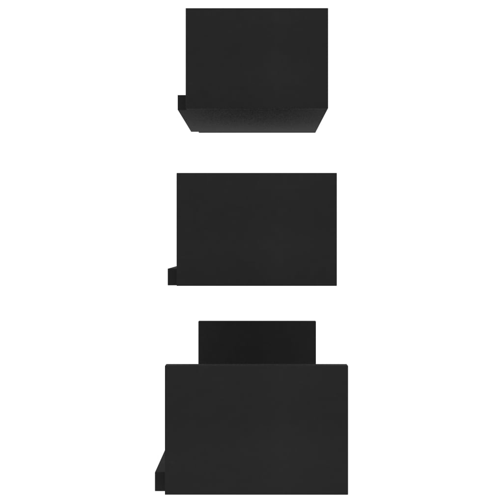 Wandregal 3-teiliges Set, Dekowandregal, Ablagewandregal, 60 X 15 X 10 Cm