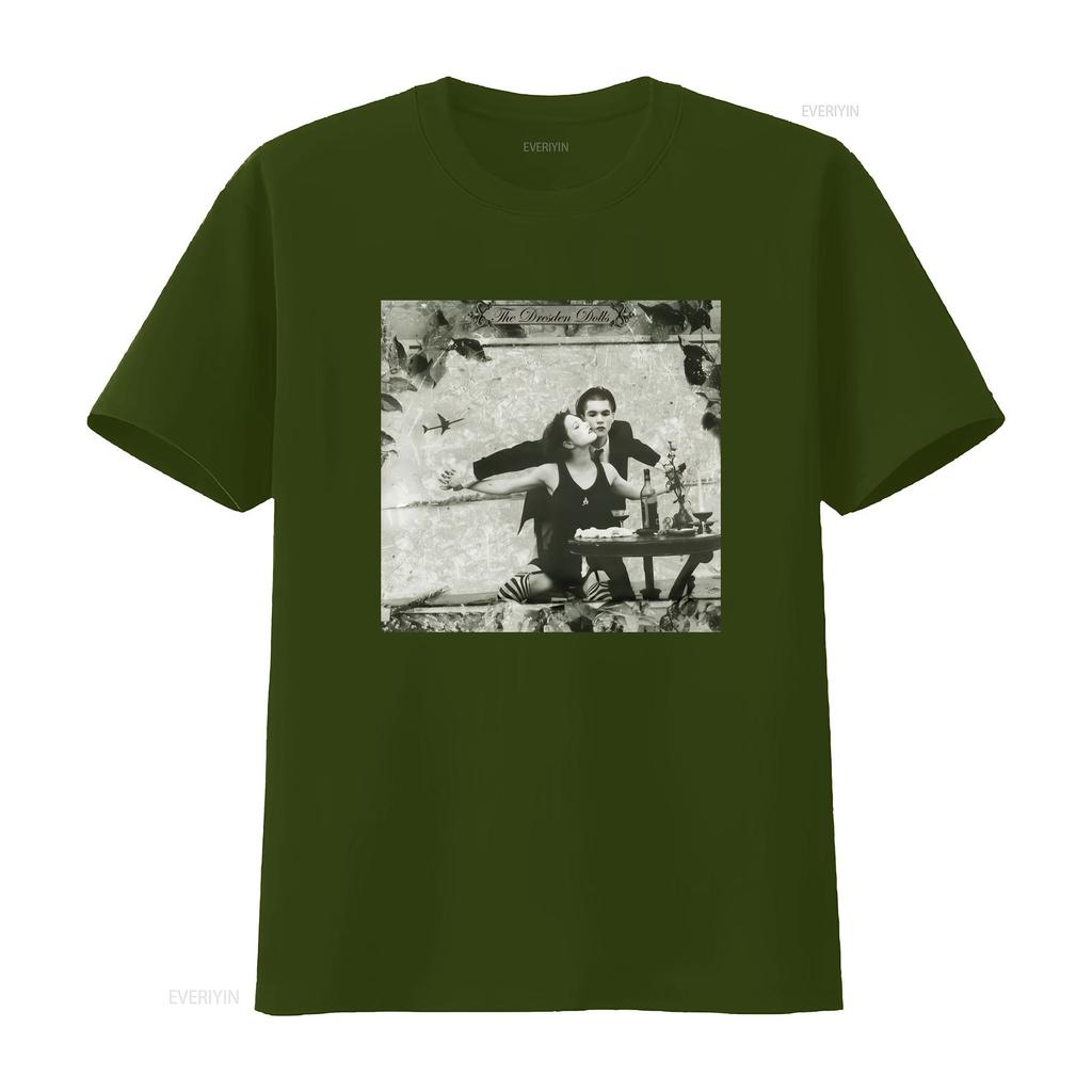 The Dresden Dolls Album Family All Size T Shirt B279 vintage Washed fashion Soft Breathable homme Comfortable Stylish