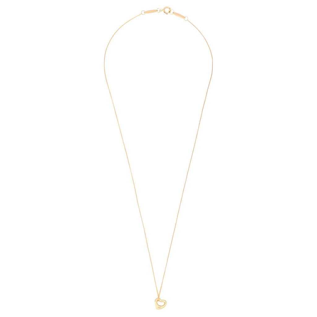 Tiffany & Co. Elsa Peretti® Open Heart Classic 18K Gold Necklace Women Necklace GRP06560