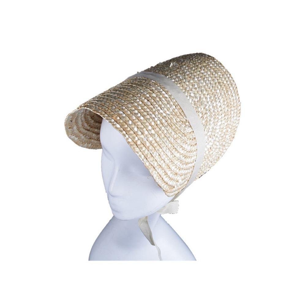 Ruffle Lace Beach Hat Flat Top Hat  for Elegant Tea Party Princess Beach Outdoor Travel