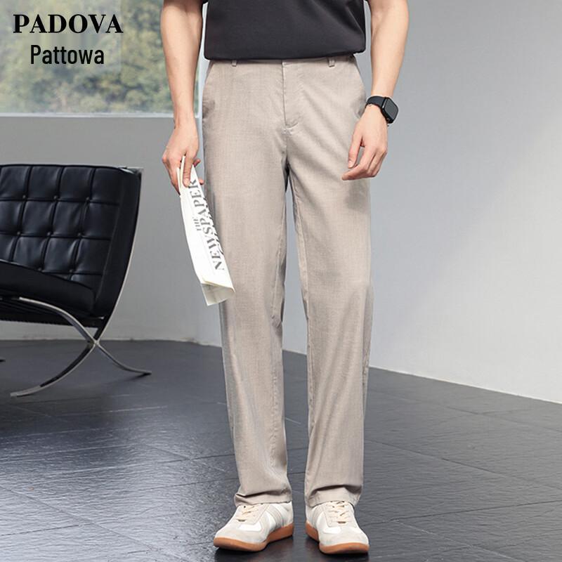 Patova Men s Spring Summer Business Casual Straight Fit Pants 38