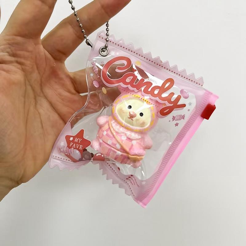 Multi-Color Badge Holder Candy Bag Shaped Badge Protector Fans Supplies Waterproof Badge Display Bag Mini Doll Protective Shell
