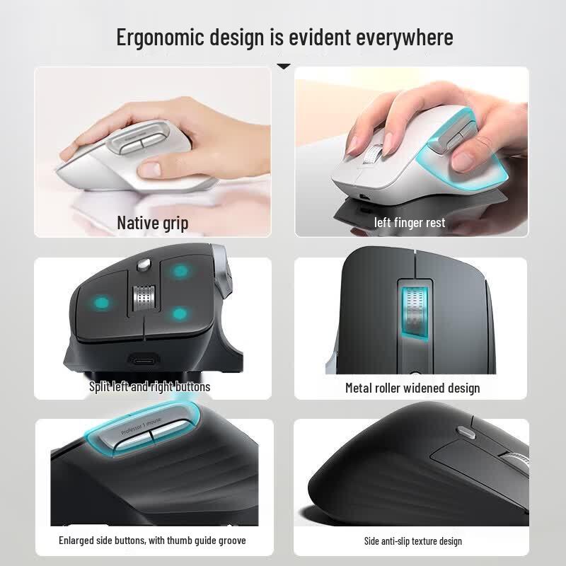 HP Professor 1 Rechargeable Tri-Mode Ergonomic Mouse