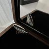 Korean Style S925 Sterling Silver Arc-Shaped Polished Ring