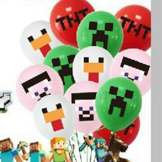 

Набор для украшения на день рождения «Пиксельное приключение»: Баннер, Топперы для торта, Воздушные шары