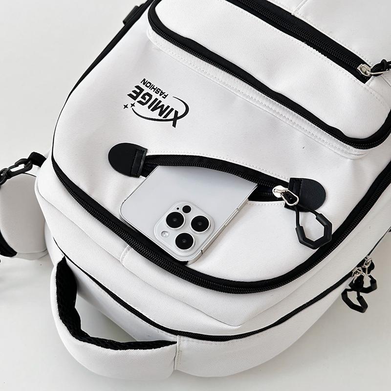 Backpack Women's Large Capacity School Bag College Travel Multi-compartment School Bag