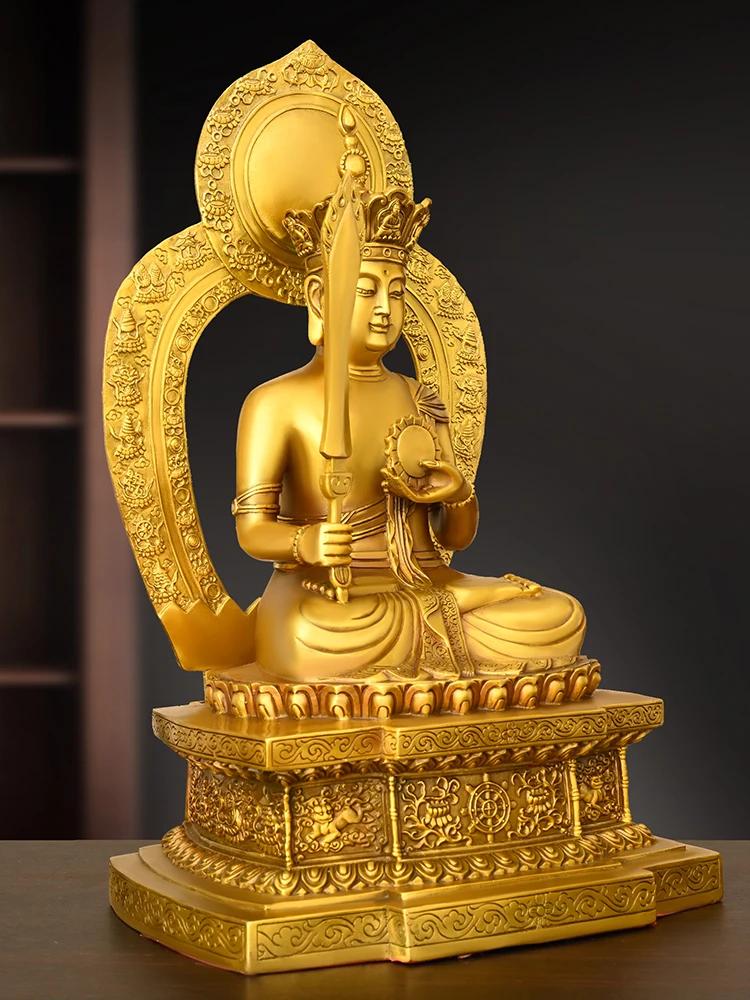 Copper Buddha Statue Ornament Bodhisattvas Zodiac Guardian God Household Hall Offering Statue