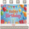 2D Colorful Balloon Happy 2nd Birthday Photo Booth Background