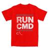 Unisex T Shirt Run Cmd Computer Programmer T Shirts Trending Graphic Summer Tee Shirt Y2K Casual Cotton Clothing Plus Size 5XL