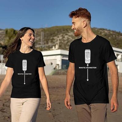 Biały Potwór Śmieszny Żart Mężczyzna Przyjaciele T-Shirt Humorystyczny Sarkastyczny Napis Koszulka Moda Męska Miłośnik Picia Graficzny Top Prezent dla Pijącego