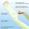 Sun Protection Arm Sleeves Unisex Summer Lightweight Breathable Ice Silk Outdoor Cycling One-Piece Stretch Arm Wrist Sleeves