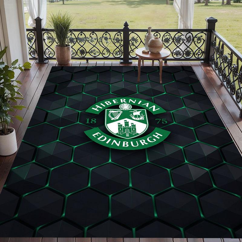 Soft Floor Carpet Hibernian FC Pattern Area Rug Decorative Mat For Home Room Decoration