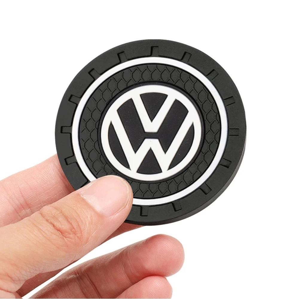 

VW GTI GOLF 2026 Hot For VW VOLKSWAGEN 1/2PCS Car Water Cup Bottle Holder Anti-slip Pad Silica Gel Mat for Volkswagen Golf 4 mk5