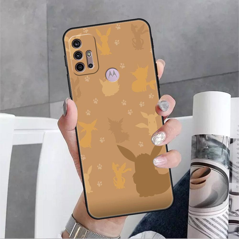 Pokemon-Anime Phone Case For Motorola G30 One Fusion Plus G9 Play G8 Power Lite G60 G50 E6s Edge 20 Pro Shockproof Cover Lunda