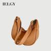 Korean Version Niche Crescent Underarm Bag Fashion Lychee Pattern One-Shoulder Messenger Texture Dumpling Bag