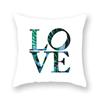 Polyester Decorative Throw Pillows Case Tropical Green Plants Palm Sofa Cushion Cover For Home Living Room Decoration