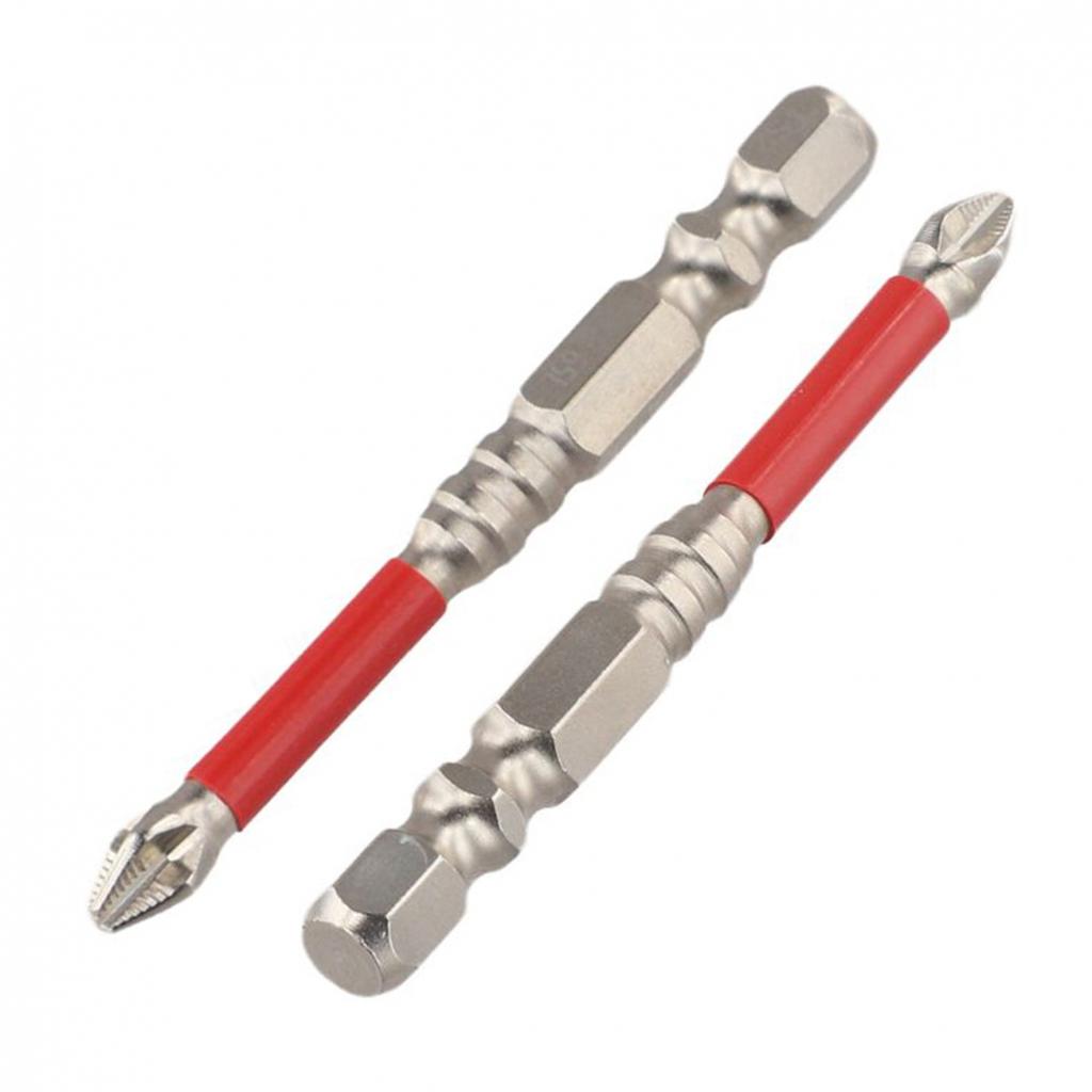 2pcs Magnetic Screwdriver Bits Cross Type for Electric Screwdrivers