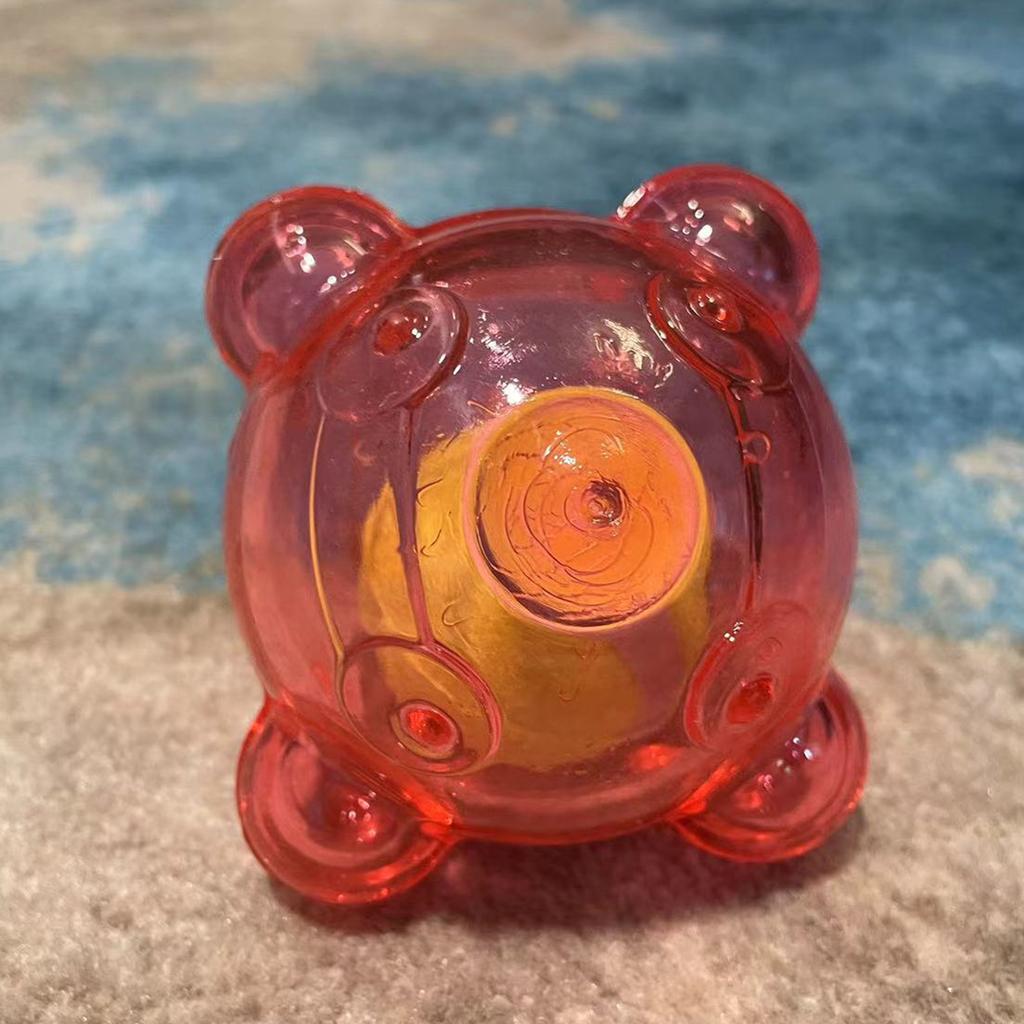 Interactive Dog Chewing Toy Ball with Squeaky Sound and High Bounce for Active Pet Chewing Teething Exercise Toy