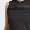 adidas Originals Blue Version Collection Sleeveless Dresses Women's Black Crew Neck Moderate Short HR3419