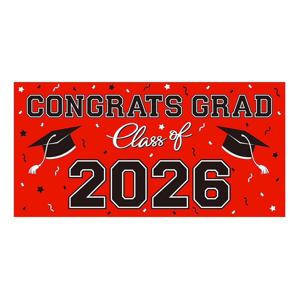 100cm 2026 Graduation Party Background Cloth Banner Graduation Party Photography Props Banner Hanging Cloth