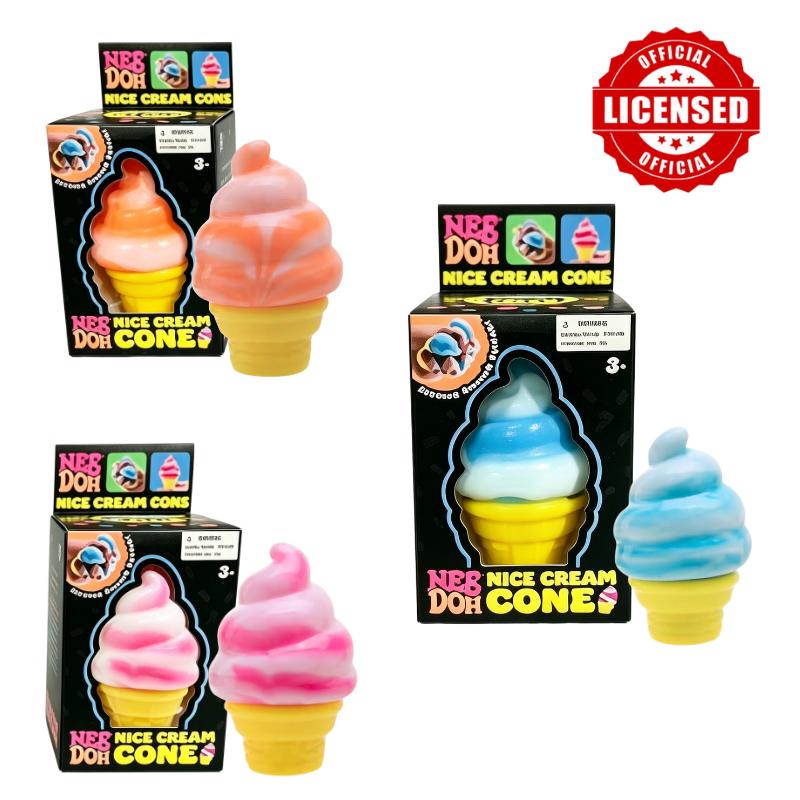 Schylling Nee Doh Ice Cream Sensory Fidget Toy Squeeze Stress Relief Emotional Regulation Gift