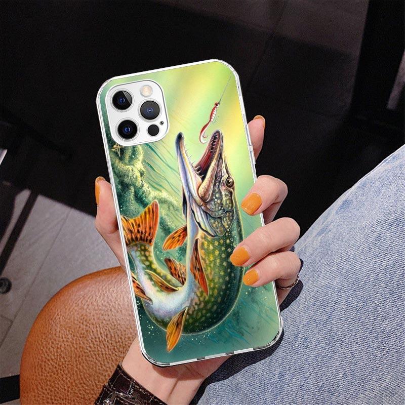 Offshore Angling Fishing Fish Rod Phnoe Case for Iphone 17 Air 16 11 12 13 Mini 14 Plus 15 Pro Max 7 8E SE 2020 16ProMax Phone C