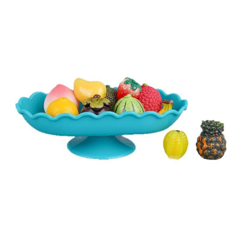Mini Simulation Play House Fruit Plate Watermelon Banana Pineapple Mango Strawberry Living Room Ornament Children'S Toys