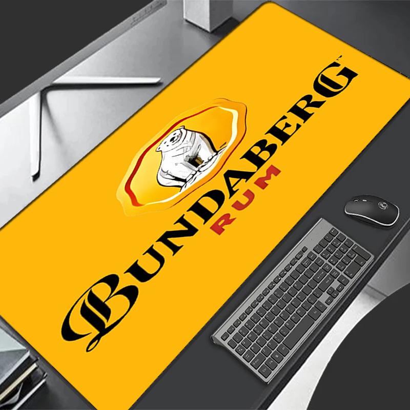 RUM B-Bundaberg Theme Premium Non-slip Mouse Pad with Stitched Edges,Durable Rubber Material,for Desktop & Gaming Great Gifts