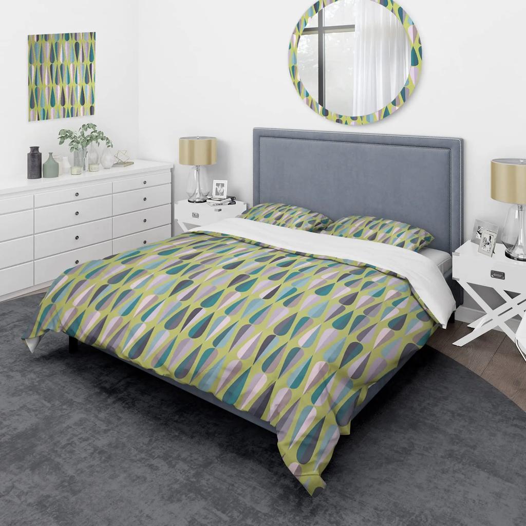 Mid Century Bohemian Abstract Duvet Cover Set Geometric Luxury Bedding Sets Tropical Palm Tree Plant Comforter Cover Set 2/3pcs
