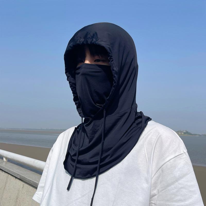 Unisex Face Mask, Hat, Integrated Neck Protection, Full Face Cycling Equipment, Headgear, Ice Silk Scarf