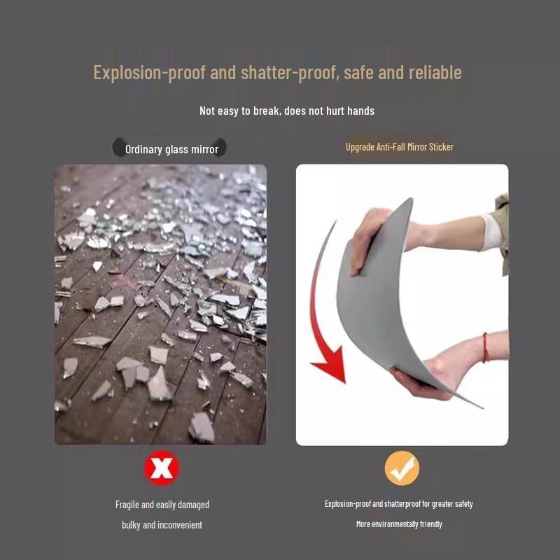 SPACEXPERT Soft Self-Adhesive Full-Length Wall Mirror