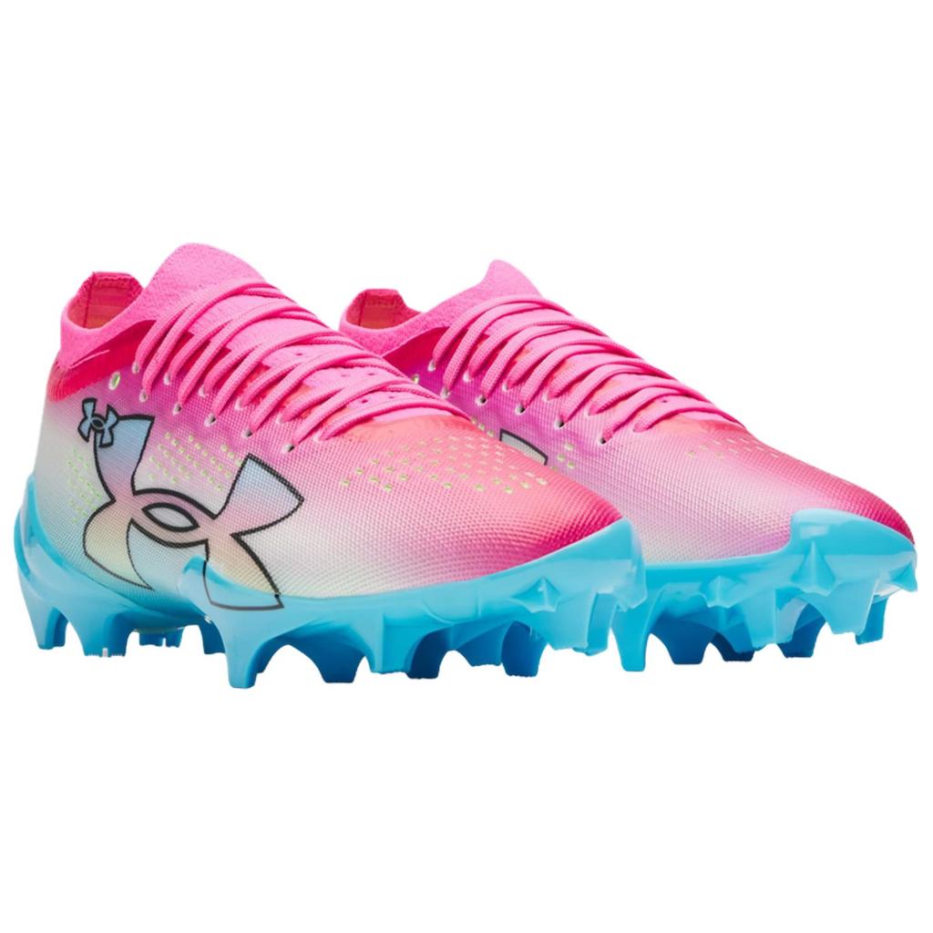 Under Armour Blur Pro Comfortable Fitting Breathable Soccer Shoes Men Sneaker Pink White 6006206-694