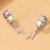Elegant Geometric Lightning Mushroom Ear Clips Plated Alloy Trendy Women's Earrings