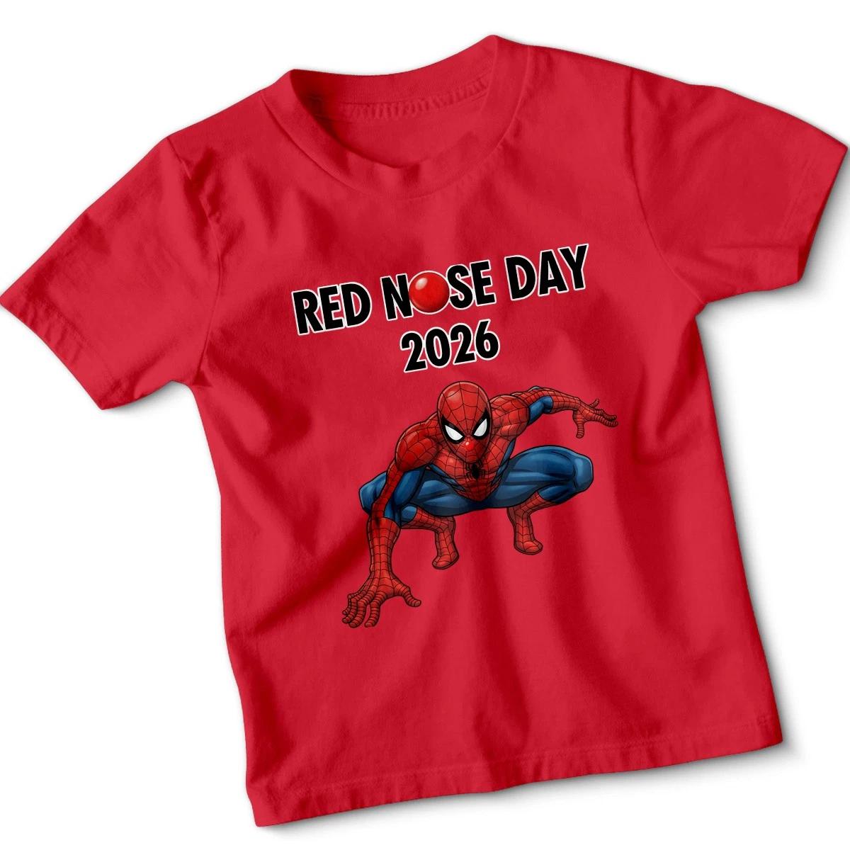 Red Nose Day Comic Relief Funny Boys Girls School Xmas Kids Tshirt 150